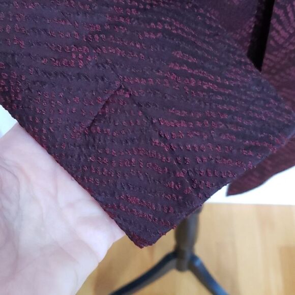 Eileen Fisher maroon jacket small - Picture 5 of 7